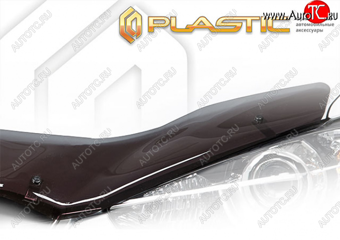 1 839 р. Дефлектор капота (рынок Японии) CA-Plastic Subaru Impreza GT хэтчбэк дорестайлинг (2016-2019) (Classic полупрозрачный)  с доставкой в г. Керчь