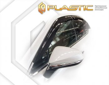 2 099 р. Дефлектора окон CA-Plastic Lexus RX500h AL30 (2022-2025) (серия Сlassic полупрозрачный, без хром. молдинга)  с доставкой в г. Керчь. Увеличить фотографию 2
