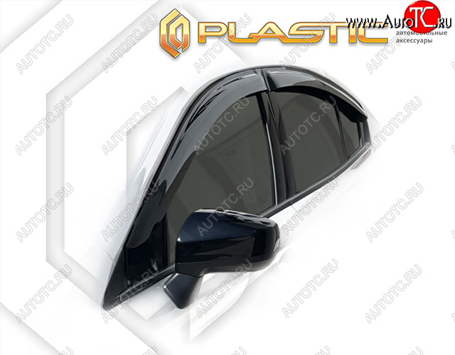 2 159 р. Дефлектора окон (правый руль) CA-Plastic Subaru Impreza GK седан дорестайлинг (2016-2020) (Classic полупрозрачный)  с доставкой в г. Керчь