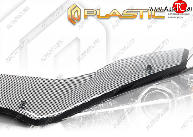 2 599 р. Дефлектор капота (exclusive) (РФ) CA-Plastic  Geely Emgrand  SS11 (2021-2025) (Шелкография черная)  с доставкой в г. Керчь