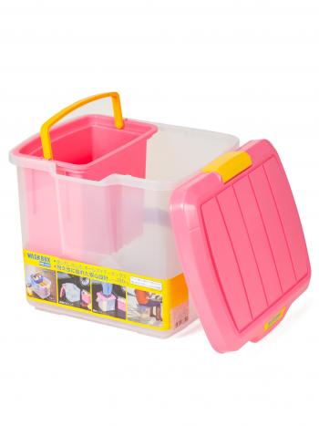 4 979 р. Ящик экспедиционный IRIS RV BOX WASH BOX 25C, 25 литров 41x31x32,5 см. Розовый  wb-25cpink  с доставкой в г. Керчь. Увеличить фотографию 2