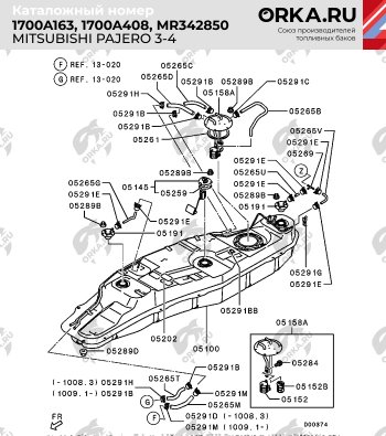 27 999 р. Пластиковый топливный бак (ДИЗЕЛЬ) 80 л. NEW BAK  Mitsubishi Pajero ( 3 V70,  4 V80) (1999-2011) дорестайлинг, рестайлинг  с доставкой в г. Керчь. Увеличить фотографию 9