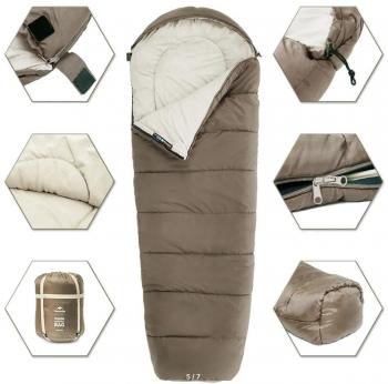 4 729 р. Мешок спальный Naturehike Mummy MJ600, 210х80 см, (правый) (ТК: -5C), коричневый  cnk2300sd014-dbr  с доставкой в г. Керчь. Увеличить фотографию 2
