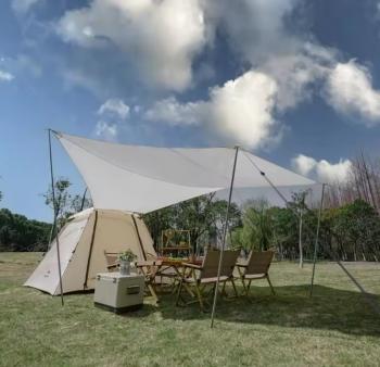 17 479 р. Палатка Naturehike Ango 3-местная, быстросборная, бежевая, со стойками  cnk2300zp014-3vv  с доставкой в г. Керчь. Увеличить фотографию 3