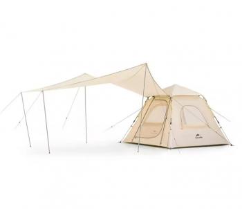 17 479 р. Палатка Naturehike Ango 3-местная, быстросборная, бежевая, со стойками  cnk2300zp014-3vv  с доставкой в г. Керчь. Увеличить фотографию 1