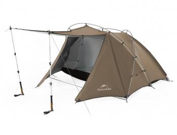 19 139 р. Палатка Naturehike Hillock 6, 2-местная, коричневая  cnk2300zp040-br  с доставкой в г. Керчь. Увеличить фотографию 1