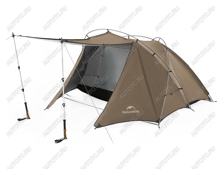 19 139 р. Палатка Naturehike Hillock 6, 2-местная, коричневая  cnk2300zp040-br  с доставкой в г. Керчь
