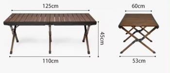 13 699 р. Стол туристический Naturehike складной, 125х60х45 см, с Х-образными ножками, коричневый  cnh23ju16001-lbr  с доставкой в г. Керчь. Увеличить фотографию 6