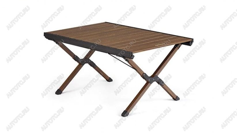 10 689 р. Стол туристический Naturehike складной, 90х60х45 см,с Х-образными ножками, коричневый  cnh23ju16001-mbr  с доставкой в г. Керчь