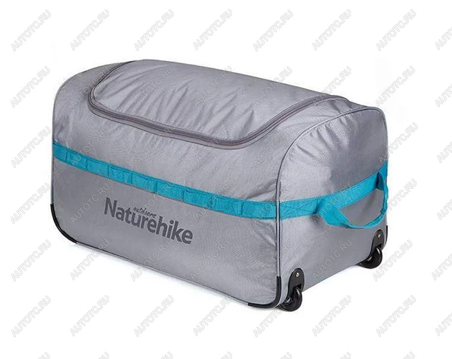 3 329 р. Сумка дорожная Naturehike А027, с колесами,110 л., серая  nh18x027-l-lg  с доставкой в г. Керчь