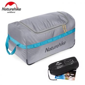 3 329 р. Сумка дорожная Naturehike А027, с колесами,110 л., серая  nh18x027-l-lg  с доставкой в г. Керчь. Увеличить фотографию 3