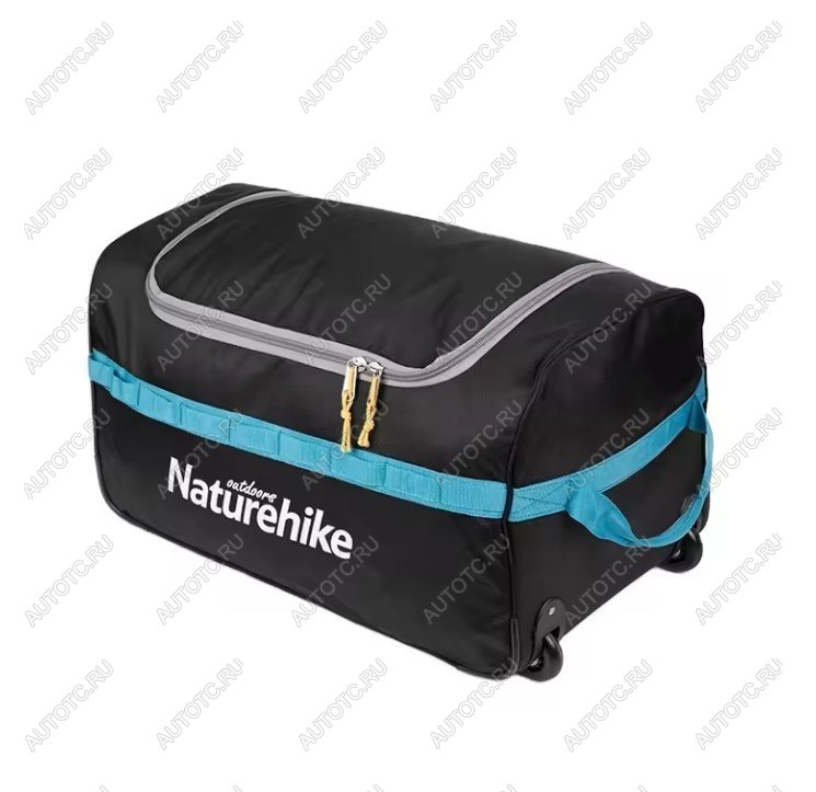 3 329 р. Сумка дорожная Naturehike А027, с колесами,110 л., черная  nh18x027-l-lb  с доставкой в г. Керчь