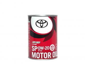 Масло моторное TOYOTA (металлическая канистра) 0W-20 SPGF6-A 1Л (Япония) TOYOTA 08880-14306