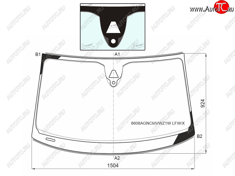 11 299 р. Стекло лобовое (Камера Датчик дождя Молдинг SPORTBACK) Audi A7 14-18 XYG 8608AGNCMVWZ1W LFW/X  с доставкой в г. Керчь