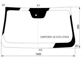 10 899 р. Стекло лобовое (Датчик дождя 4D PICK UP) Great Wall Poer 21- XYG GWPOER-19-VCS LFW/X  с доставкой в г. Керчь. Увеличить фотографию 1
