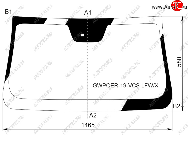 10 899 р. Стекло лобовое (Датчик дождя 4D PICK UP) Great Wall Poer 21- XYG GWPOER-19-VCS LFW/X  с доставкой в г. Керчь