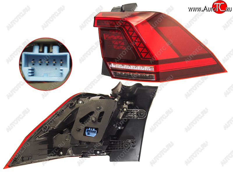 10 599 р. Фонарь задний правый (LED) SAT  Volkswagen Tiguan  Mk2 (2016-2020) дорестайлинг  с доставкой в г. Керчь