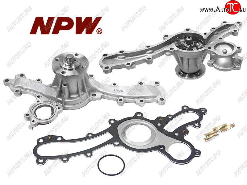 5 549 р. Насос водяного охлаждения TOYOTA 1GRFE 02- (с прокладкой) NPW T-156  с доставкой в г. Керчь