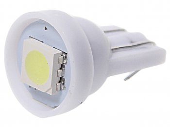 14 р. Лампа светодиодная 12V W5W T10 W2.1x9.5d 1 SMD 5050 White MEGA ELECTRIC MEGA ELECTRIC 010411w  с доставкой в г. Керчь. Увеличить фотографию 1