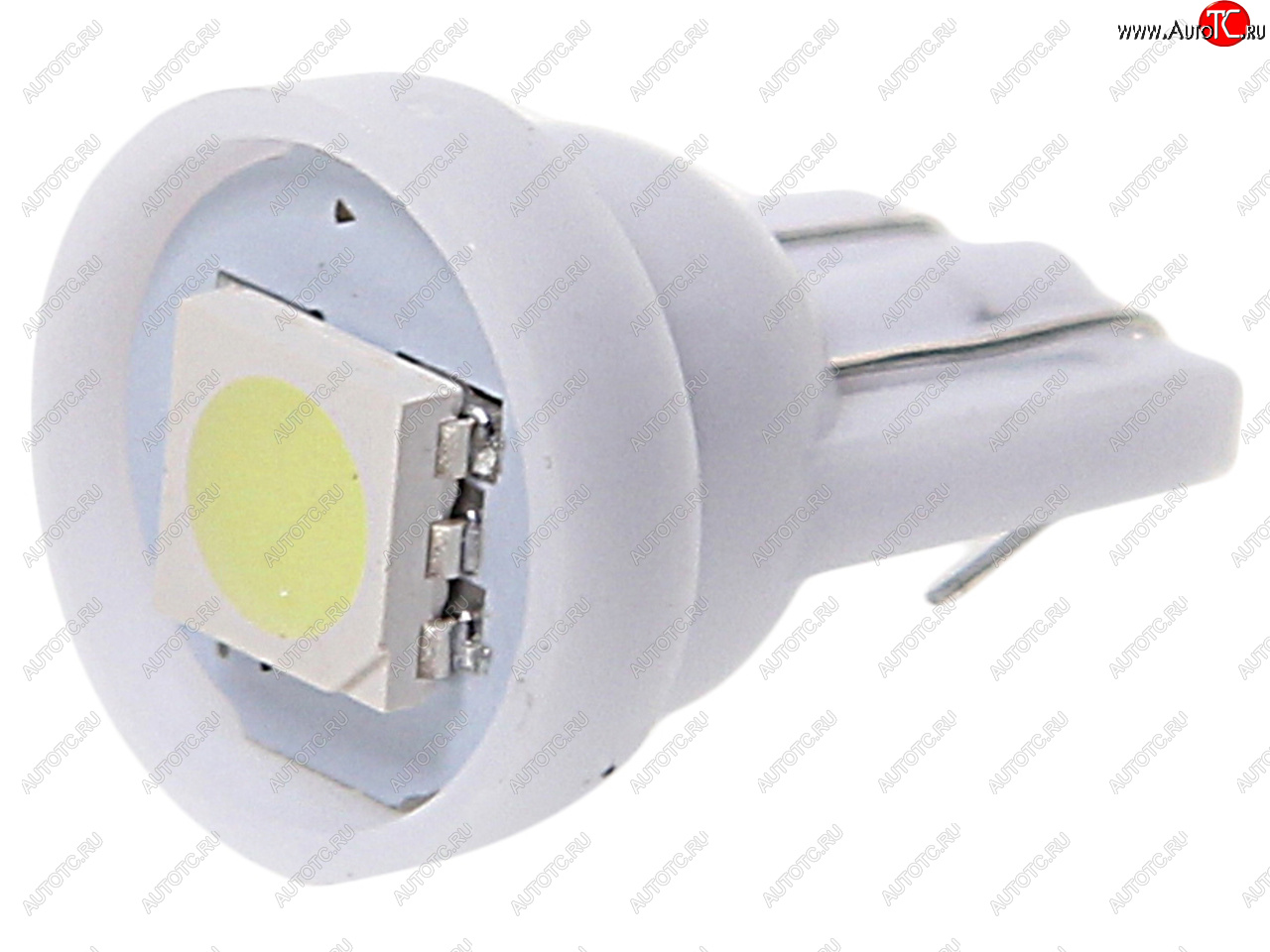 14 р. Лампа светодиодная 12V W5W T10 W2.1x9.5d 1 SMD 5050 White MEGA ELECTRIC MEGA ELECTRIC 010411w  с доставкой в г. Керчь