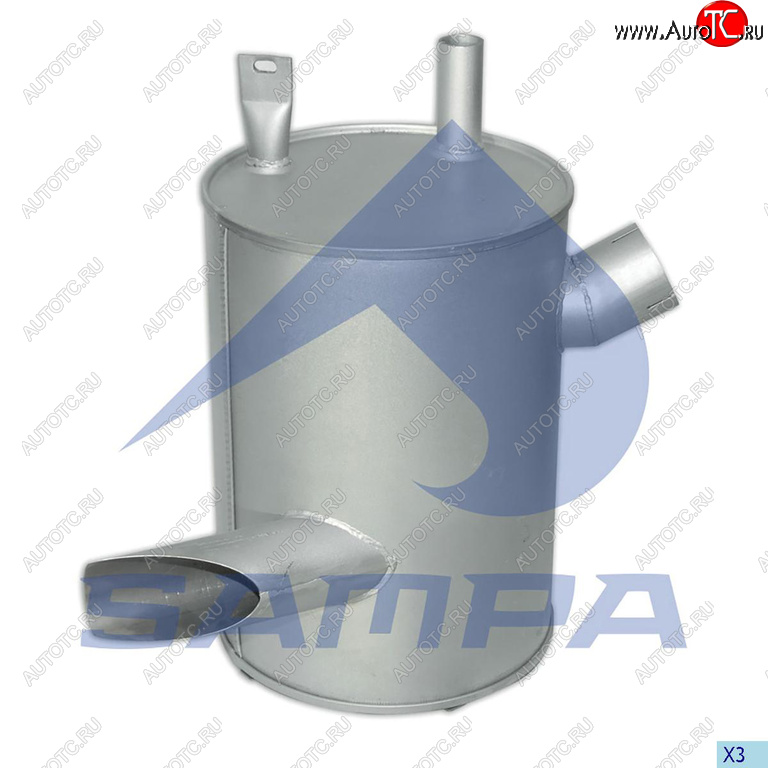 11 449 р. Глушитель MERCEDES Atego круглый SAMPA SAMPA 010.450  с доставкой в г. Керчь