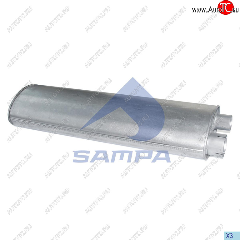 10 399 р. Глушитель MERCEDES 811-1514 овальный SAMPA SAMPA 010.462  с доставкой в г. Керчь
