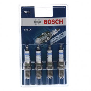 1 429 р. Свеча зажигания FR91X SUPER-4 комплект BOSCH BOSCH 0242222804  с доставкой в г. Керчь. Увеличить фотографию 1