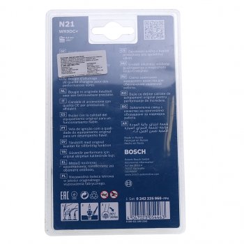 299 р. Свеча зажигания WR9DC 0.8 комплект BOSCH BOSCH 0242225960  с доставкой в г. Керчь. Увеличить фотографию 2