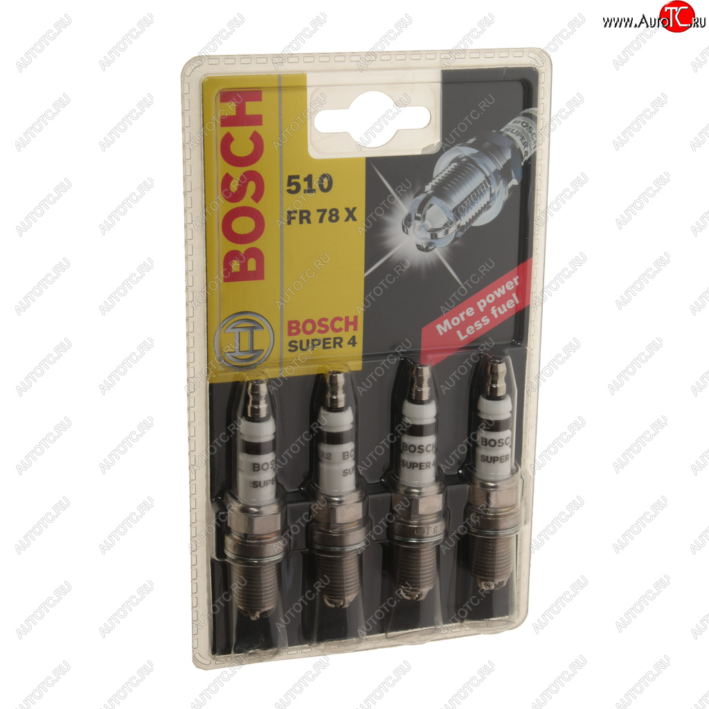 2 099 р. Свеча зажигания FR78X SUPER-4 комплект BOSCH BOSCH 0242232802  с доставкой в г. Керчь