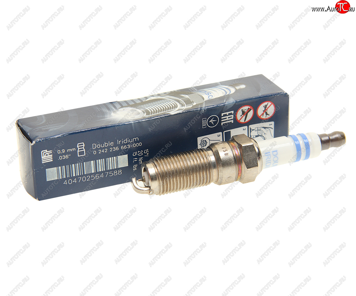 1 199 р. Свеча зажигания BOSCH HR7NI332W BOSCH BOSCH 0242236663  с доставкой в г. Керчь