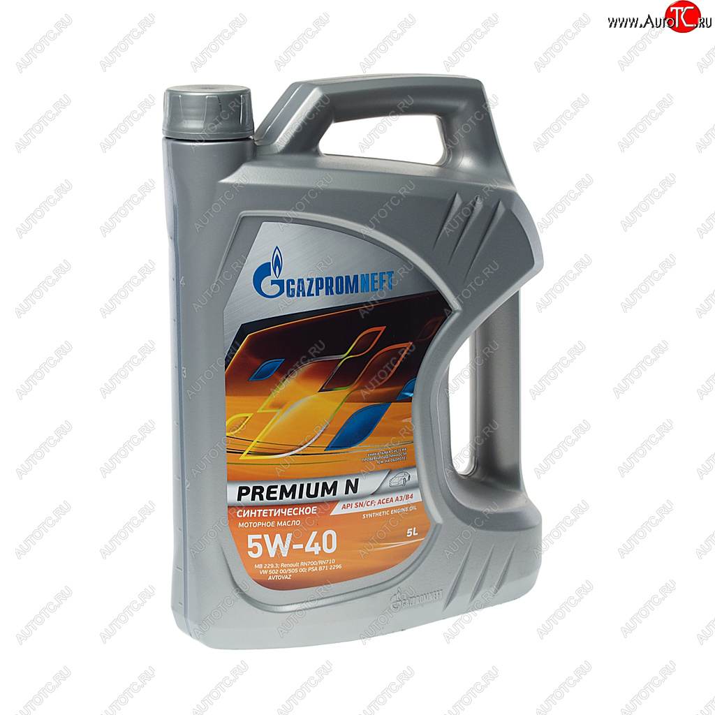 2 979 р. Масло моторное Premium N SNCFA3B4 5W40 синт.5л GAZPROMNEFT GAZPROMNEFT 0253140424  с доставкой в г. Керчь