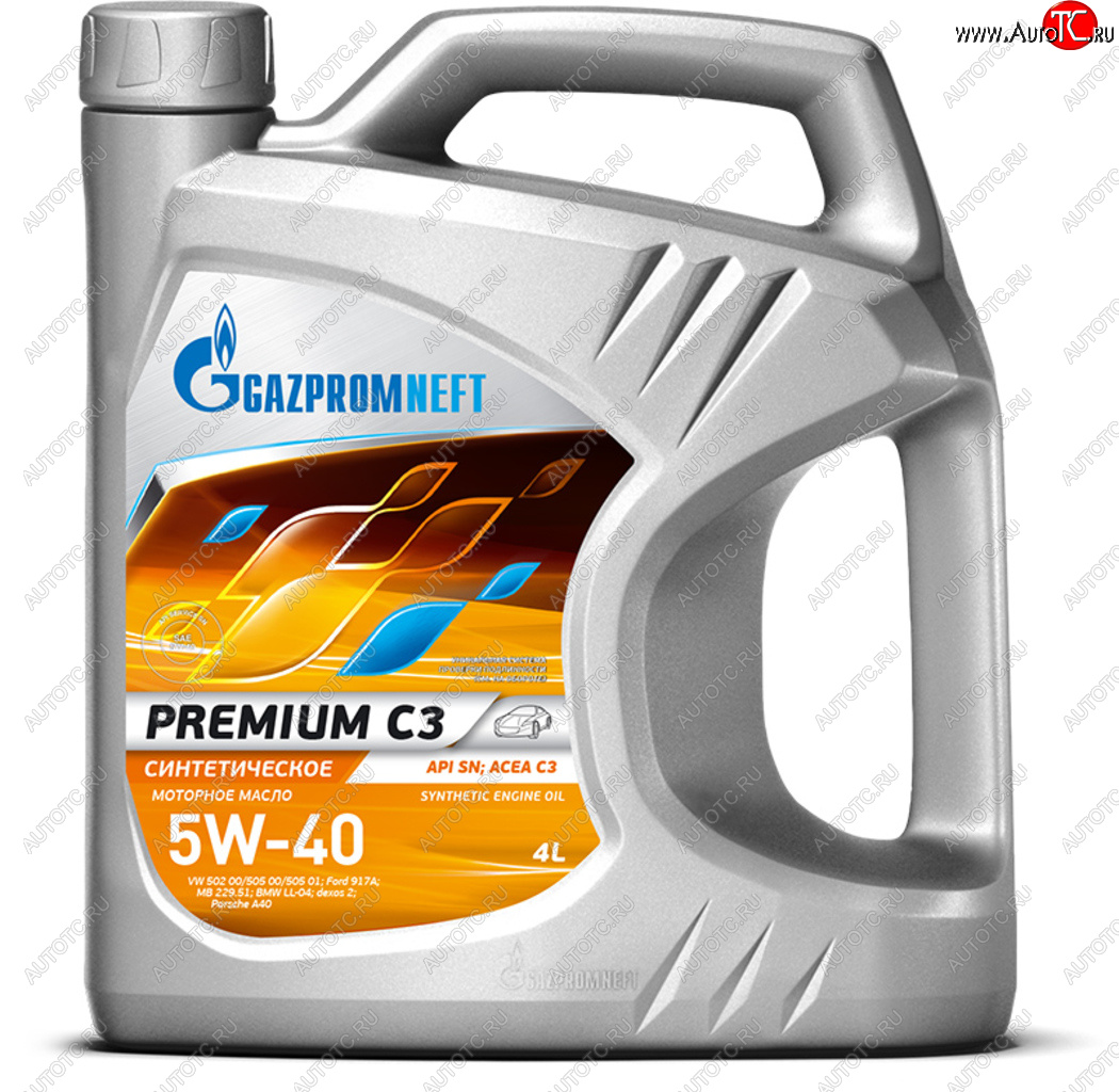 3 079 р. Масло моторное Premium C3SN 5W40 синт.4л GAZPROMNEFT GAZPROMNEFT 0253142233  с доставкой в г. Керчь
