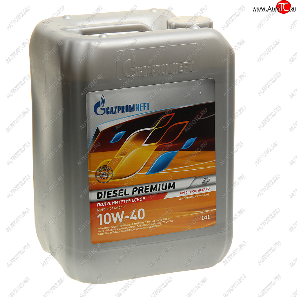 4 199 р. Масло дизельное DIESEL PREMIUM CI-4SLE7E5 10W40 псинт.10л9.23кг GAZPROMNEFT GAZPROMNEFT 0253142307  с доставкой в г. Керчь