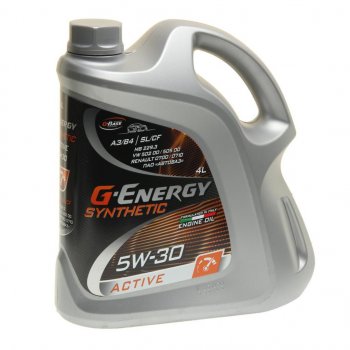 2 499 р. Масло моторное Synthetic Active SNCFA3B4 5W30 синт.4л G-ENERGY GAZPROMNEFT 0253142405  с доставкой в г. Керчь. Увеличить фотографию 1