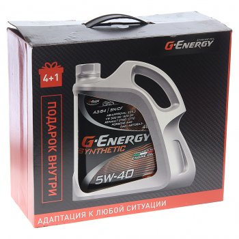 2 399 р. Масло моторное Synthetic Active SNCFA3B4 5W40 синт.4+1л G-ENERGY GAZPROMNEFT 0253142410a  с доставкой в г. Керчь. Увеличить фотографию 3