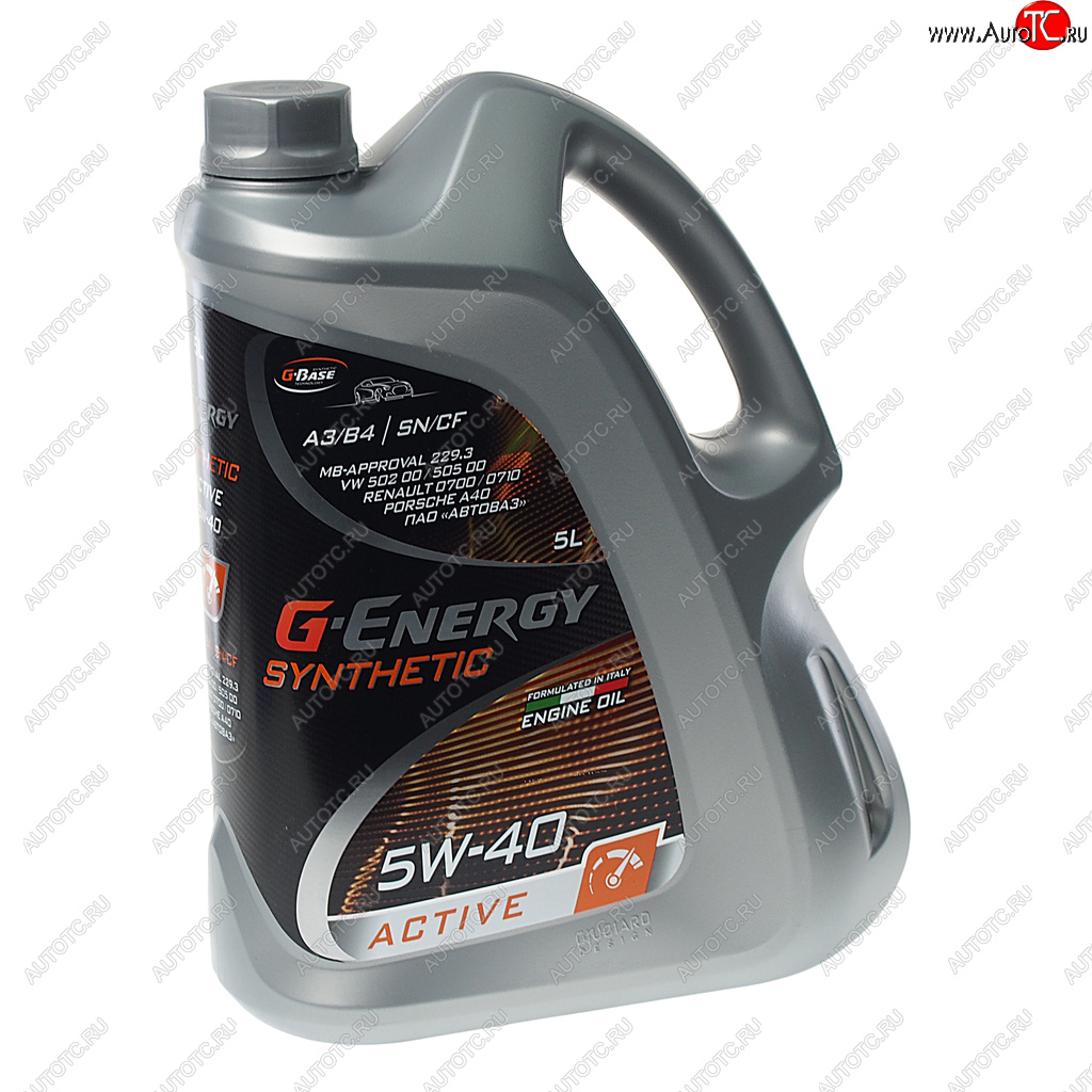 2 899 р. Масло моторное Synthetic Active SNCFA3B4 5W40 синт.5л G-ENERGY GAZPROMNEFT 0253142411  с доставкой в г. Керчь