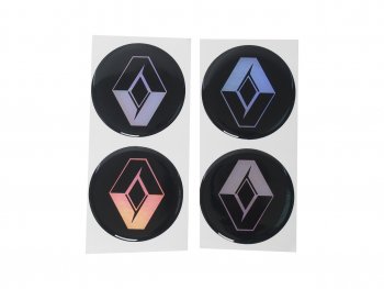 260 р. Эмблема диска колесного RENAULT (6см) комплект 4шт. AUTOSTICKERS 02566021980  с доставкой в г. Керчь. Увеличить фотографию 1