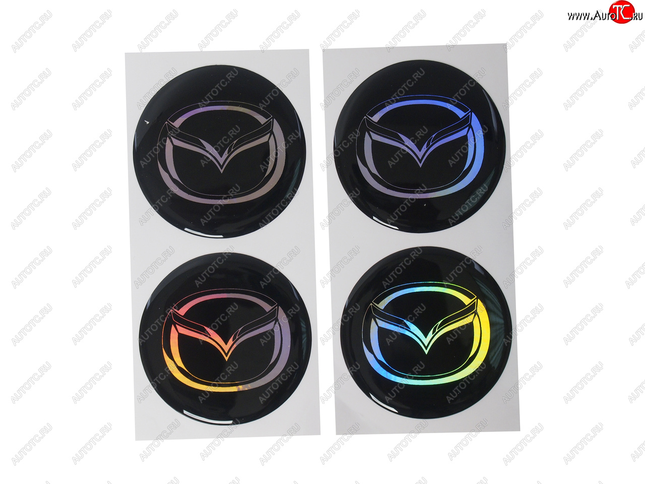 268 р. Эмблема диска колесного MAZDA (6см) комплект 4шт. AUTOSTICKERS 02567  с доставкой в г. Керчь