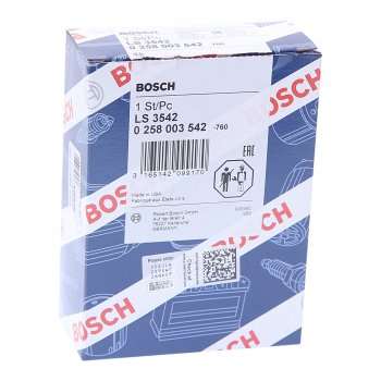 7 599 р. Датчик кислорода HONDA CR-V BOSCH BOSCH 0258003542  с доставкой в г. Керчь. Увеличить фотографию 2