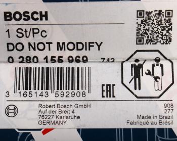 3 499 р. Форсунка BMW 3 (E30) топливная BOSCH BOSCH 0280155969 BOSCH 0280155969  с доставкой в г. Керчь. Увеличить фотографию 6