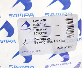 245 р. Втулка стабилизатора VOLVO FH12,16 переднего (40x88x56мм) SAMPA SAMPA 030.149  с доставкой в г. Керчь. Увеличить фотографию 2