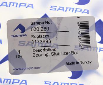 389 р. Втулка стабилизатора VOLVO FH переднегозаднего (71x76.5x48x76.5мм) SAMPA SAMPA 030.260  с доставкой в г. Керчь. Увеличить фотографию 3
