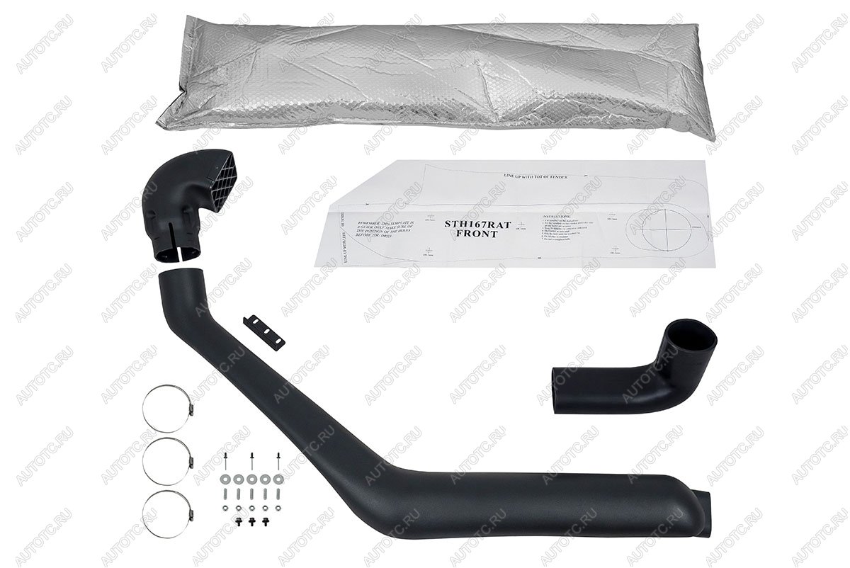 3 959 р. Шноркель для Toyota Hilux 1997-2005 2.7 (3RZ-FE)  sth167ra-ch  с доставкой в г. Керчь