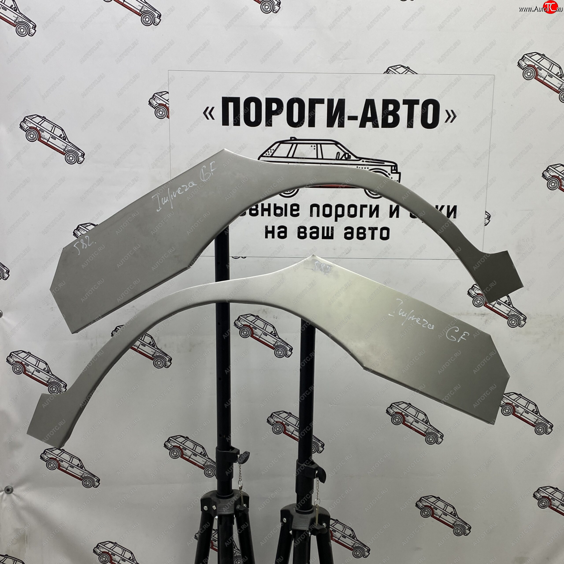 2 199 р. Ремонтные арки задних крыльев (Правая арка) Пороги-Авто  Subaru Impreza  GF (1992-2000) универсал (холоднокатаная сталь 0,8мм)  с доставкой в г. Керчь