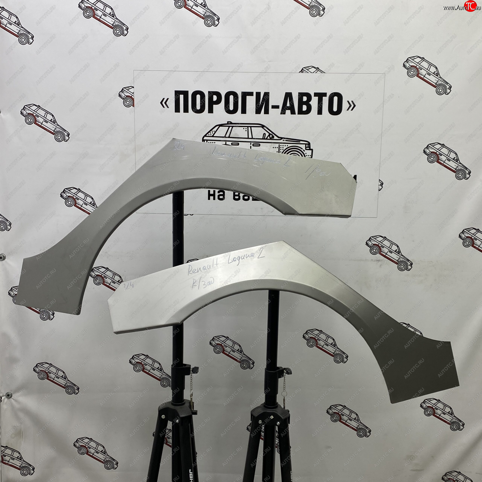 4 299 р. Ремонтные арки задних крыльев (Комплект) Пороги-Авто Renault Laguna 2 X74 лифтбэк дорестайлинг (2000-2005) (холоднокатаная сталь 0,8мм)  с доставкой в г. Керчь