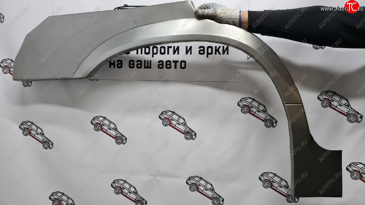 2 199 р. Правая внешняя ремонтная арка (Long) Пороги-Авто  KIA Sportage  2 JE,KM (2004-2010) дорестайлинг,  рестайлинг (Холоднокатаная сталь 0,8 мм)  с доставкой в г. Керчь