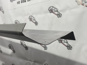 Левый ремонтный кузовной порог ПОРОГИ-АВТО Toyota Corolla  E120 (2000-2007) седан дорестайлинг, универсал дорестайлинг, хэтчбек 5 дв. дорестайлинг, седан рестайлинг, универсал рестайлинг, хэтчбек рестайлинг (холоднокатаная сталь 1 мм)