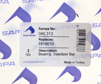 329 р. Втулка стабилизатора SCANIA 3,4,P,G,R series (39х77мм) SAMPA SAMPA 040.313  с доставкой в г. Керчь. Увеличить фотографию 2