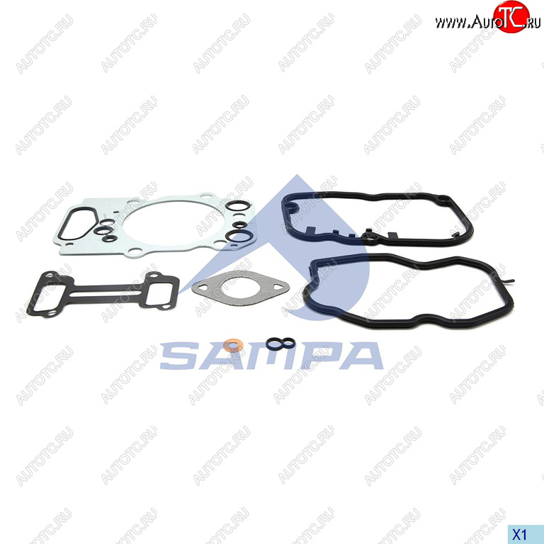 2 279 р. Прокладка двигателя SCANIA P,G,R,T series дв. DC13.103 комплект на одну ГБЦ SAMPA SAMPA 040.779  с доставкой в г. Керчь