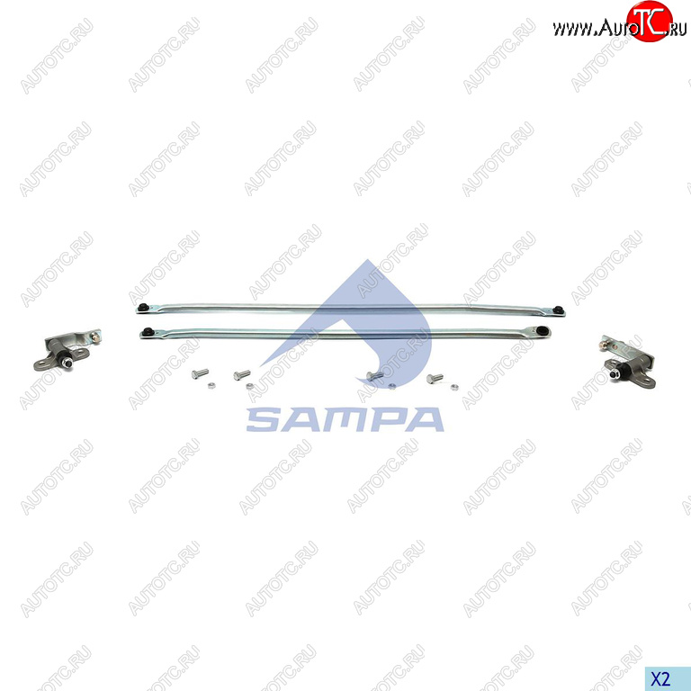 2 779 р. Тяга SCANIA 4 series трапеции стеклоочистителя комплект (2шарнира,2тяги) SAMPA SAMPA 040.842  с доставкой в г. Керчь